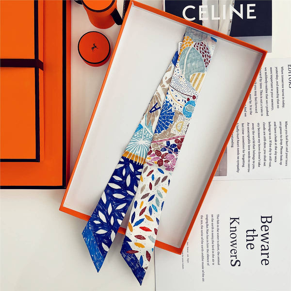 Petals Ribbon Scarf and Round Box