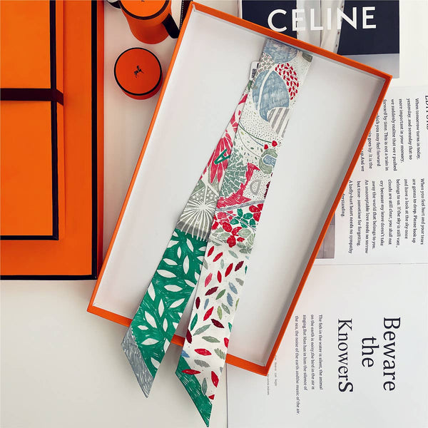 Petals Ribbon Scarf and Round Box