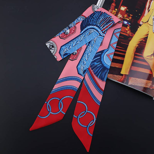 Epaulette Ribbon Scarf and Round Box