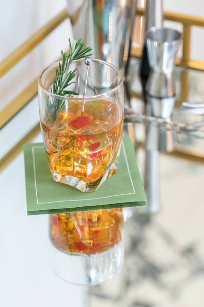 Olive Luxury Disposable 100% Cotton Cocktail Napkins