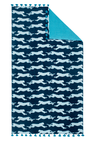 Leopard beach towel