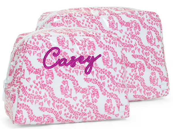 All Heary Pink Wash Bags