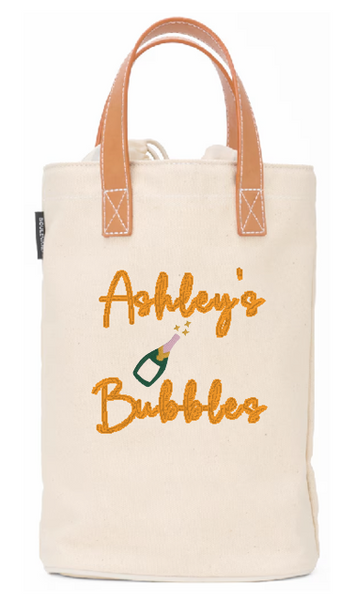 Bubble's Custom Wine Tote