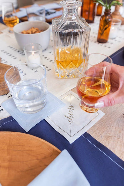 Glass Slipper Luxury Disposable Cotton Cocktail Napkins