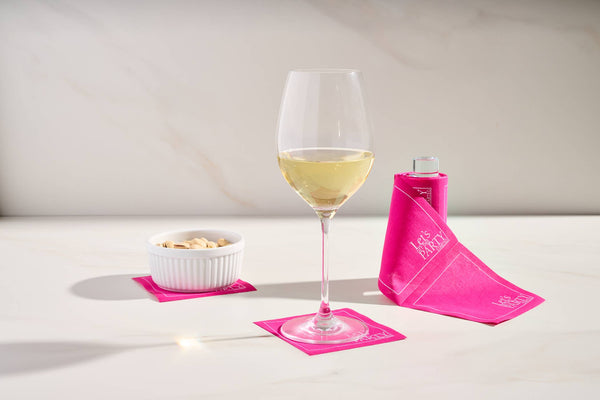 Glass Cocktail Napkin Stand