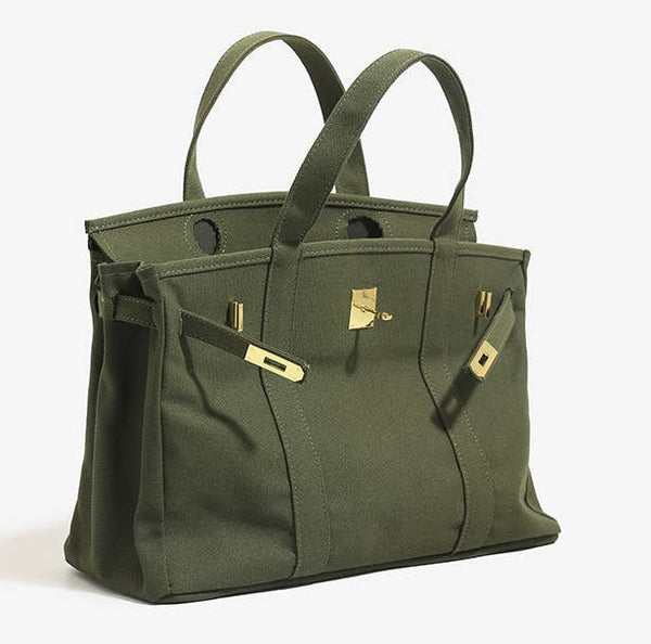 Handmade Premium Cotton Canvas Boat Bag Solid Color Preorder