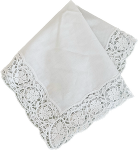 Ladies Handkerchief with Swiss Lace