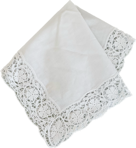 Ladies Handkerchief with Swiss Lace