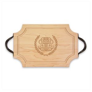 Monogrammed Cutting Board Scalloped - 18"