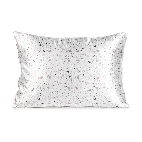 Satin Pillowcase - White Terrazzo