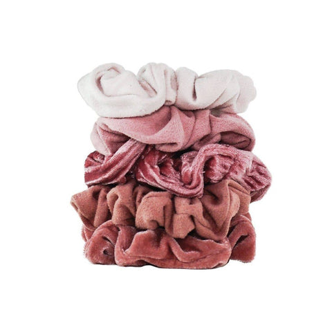 Satin Scrunchies - Blush and Mauve